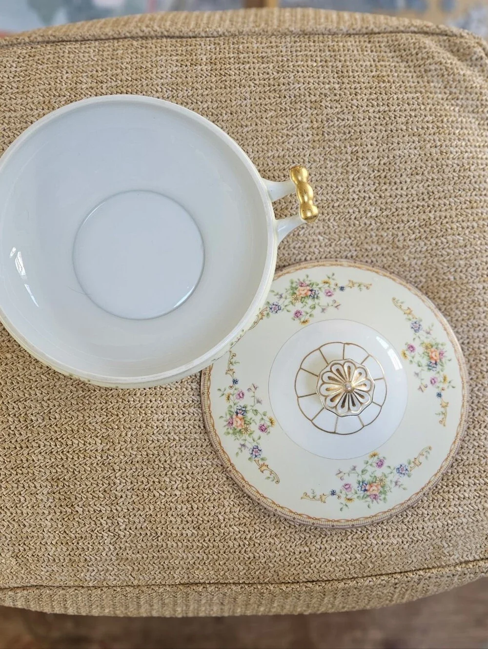 Vintage Mico Ware Covered Serving Bowl